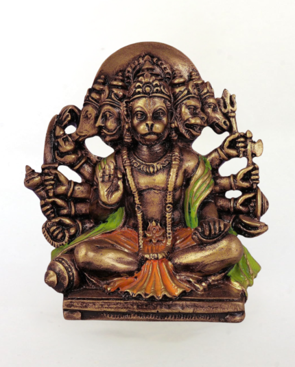 Multi Gold Panchmukhi Hanuman Murti